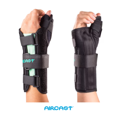 Aircast A2 wrist brace with thumb spica provides support and stabilization for wrist injuries, thumb sprains, and daily recovery.