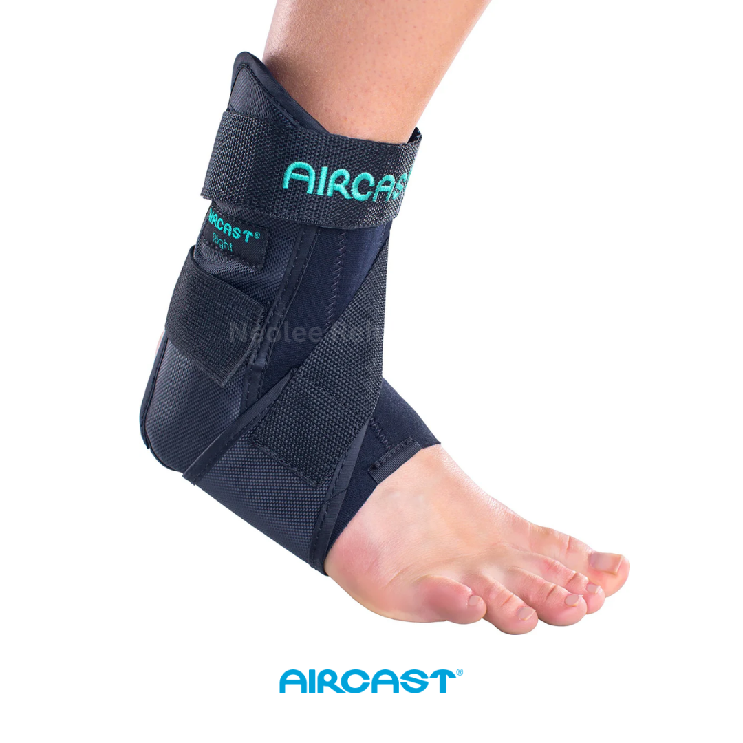 Aircast Airsport ankle brace with semi-rigid support and adjustable straps for ankle stability