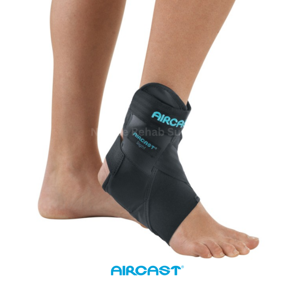 Aircast Airlift PTTD ankle brace designed to support posterior tibial tendon dysfunction and improve foot alignment