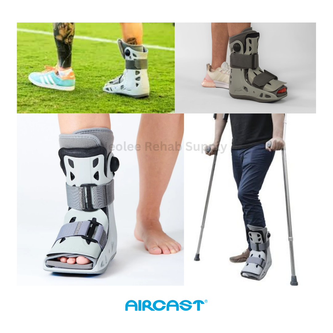 Aircast AirSelect short walker boot provides adjustable support, comfort, and protection for foot and ankle injuries during recovery.