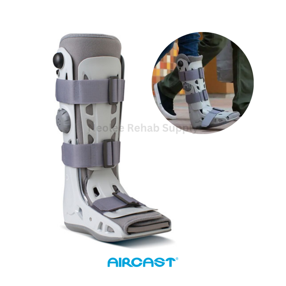 Aircast AirSelect standard walker boot providing support and protection for foot and ankle injury recovery
