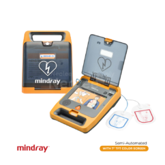 Mindray BeneHeart C2 semi-automatic AED with intelligent analysis visual guidance and voice prompts for emergency defibrillation”