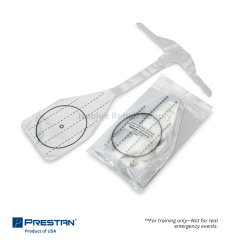 Prestan Professional 50Pcs Adult Face-Shield/Lung Bag