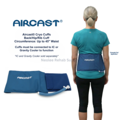 Aircast – Back Hip Waist Cryo Cuff (1) Aircast back cryo cuff wrap providing targeted cold compression therapy for lower back pain relief and muscle recovery.