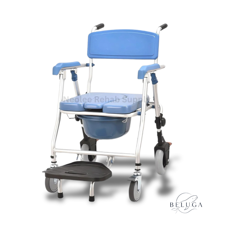 Introducing the Beluga Chair – Your All-in-One Shower Commode Solution!