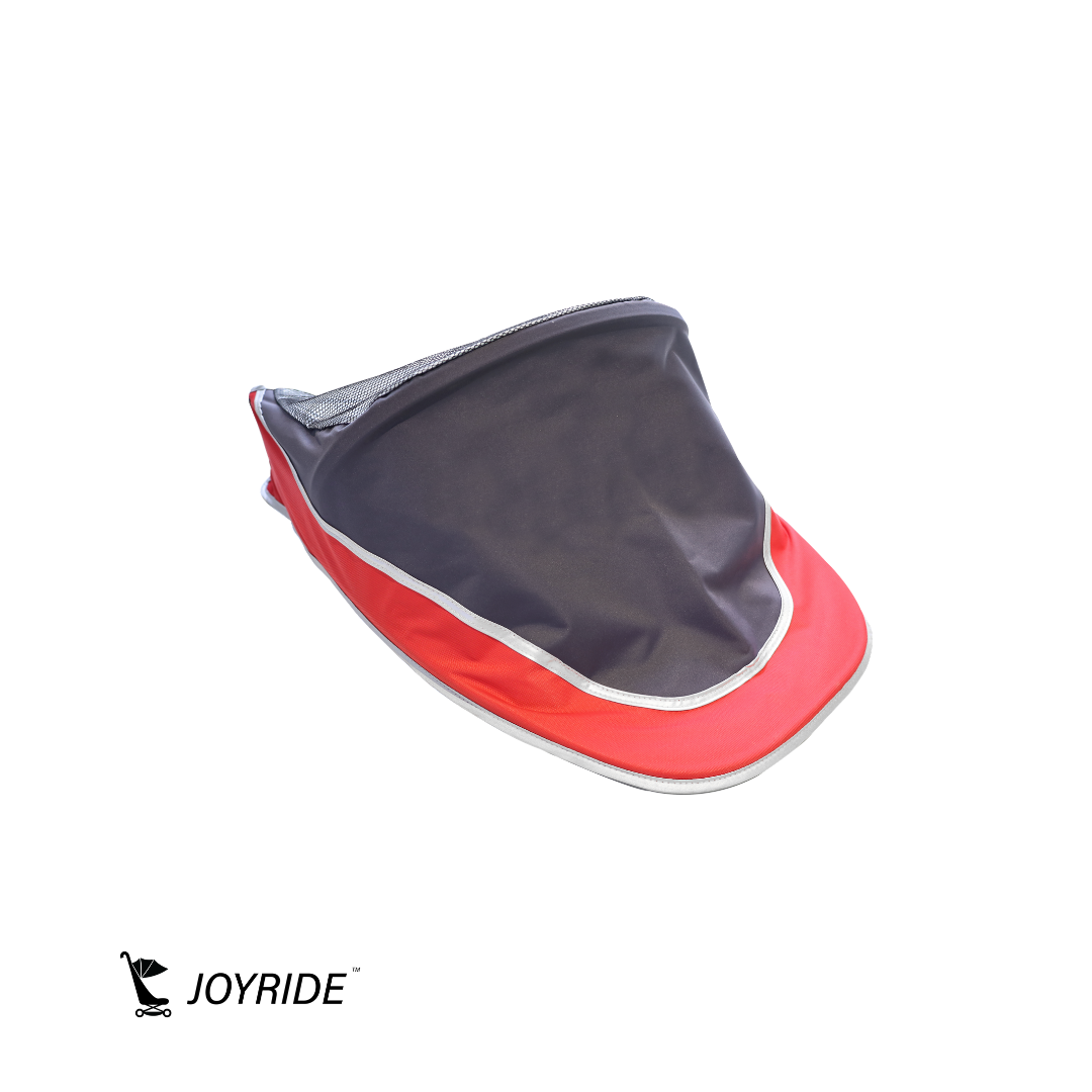 Joyride CP stroller sunshade accessory providing protection from sunlight and outdoor glare for children with special needs during travel and therapy.