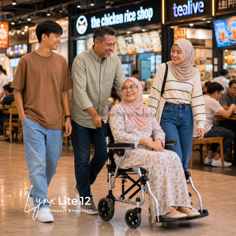 Lynx Lite 12in Compact Wheelchair:圖片 4