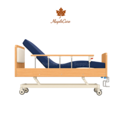 Maplecare homecare bed 3 functions manual (1) MapleCare 3-function manual homecare bed with adjustable backrest, side rails for patient comfort and care